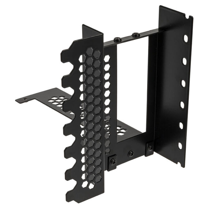CableMod vertical graphics card holder with PCIe x16 riser cable, 2x DisplayPort - black image number 2
