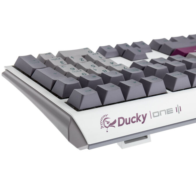 Ducky One 3 Mist Grey Gaming Keyboard, RGB LED - MX-Silent-Red (US) image number 6