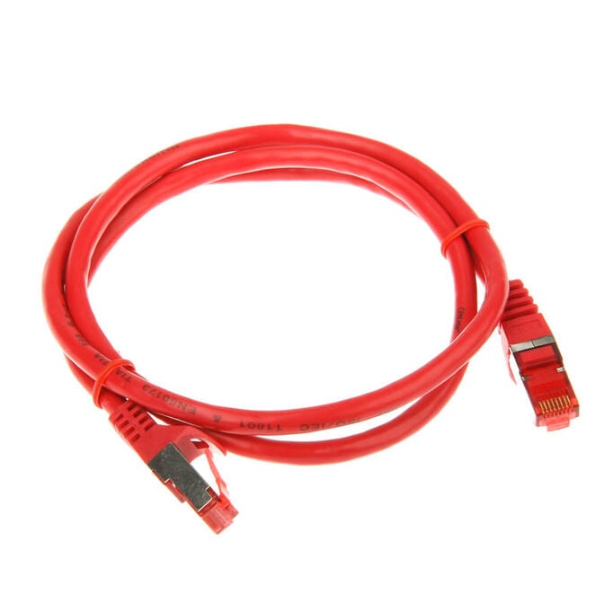 InLine Patchkabel Cat.6, S/FTP (PiMf), 250MHz, rot - 1m image number 1