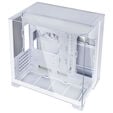 Lian Li O11 Vision-M PC Case, Micro-ATX, Tempered Glass - White image number null