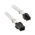 BitFenix Alchemy 6-Pin PCIe Extension Cable, 45 cm, sleeved - white image number null