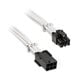 BitFenix Alchemy 6-Pin PCIe Extension Cable, 45 cm, sleeved - white
