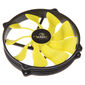Akasa Viper R PWM Fan, 120mm Mounting - 140mm, black/yellow