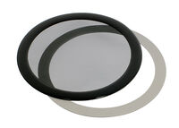 DEMCiflex Staubfilter 120mm, rund - schwarz/schwarz