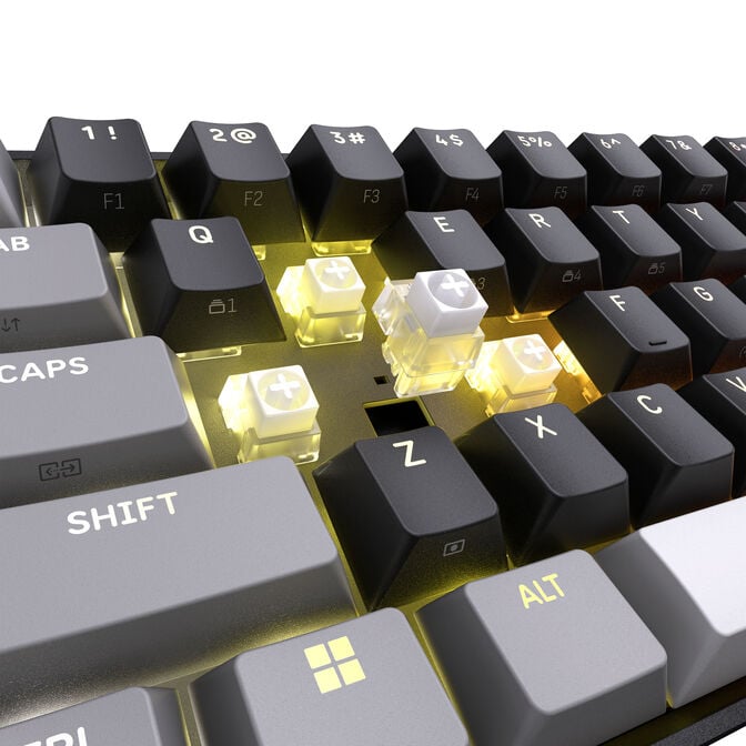 Corsair CLIPPER PRO MINI 60 Hall Effect Gaming Keyboard, Backlit RGB LED, CORSAIR MGX Core, Black PBT DS Keycaps image number 7