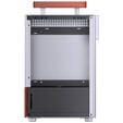 Jonsbo T6 PC Case, Mini-Tower, Mini-ITX, Tempered Glass, Wood &ndash; Silver image number null