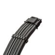 CableMod Universal Pro ModMesh 16-Pin zu 16-Pin-Kabel, 90&deg; Anschluss, Sleeved, StealthSense - carbon, 60 cm, Var. A image number null