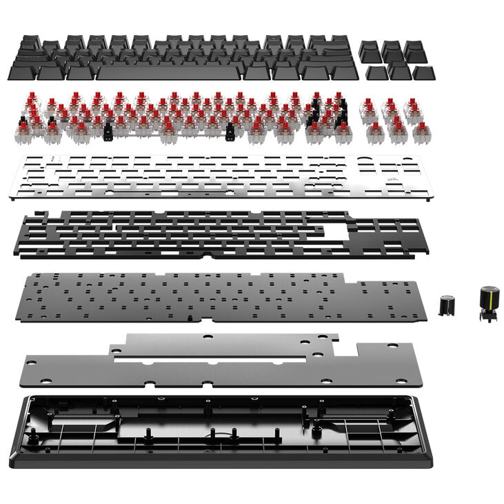 Corsair K70 Core TKL Gaming Keyboard, RGB - black, Corsair MLX Red V2 Switches image number 6