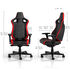 noblechairs EPIC Compact Gaming Chair  - Black/Carbon/Red image number null