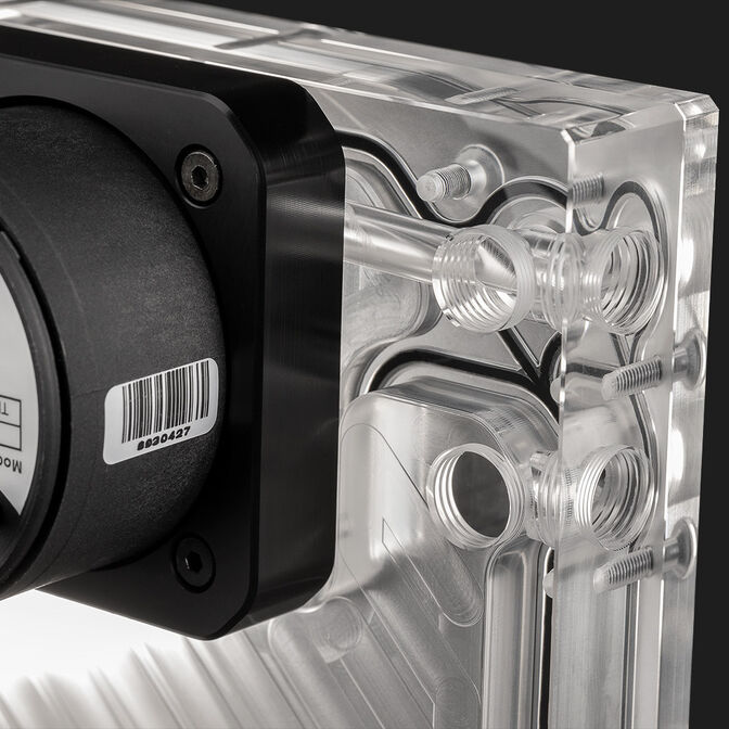EK Water Blocks EK-Quantum Kinetic3 FLT D5 PWM Reservoir-Pump Combo - 360mm, D-RGB, Acrylic image number 3