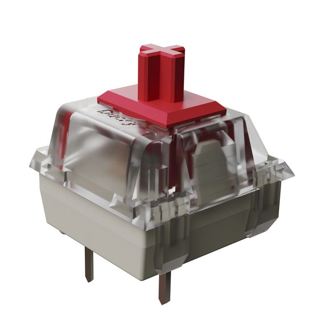 Ducky Cushion 98 Gaming-Tastatur, 96%, US-Layout, Shush Red Switches - Nickel image number 7