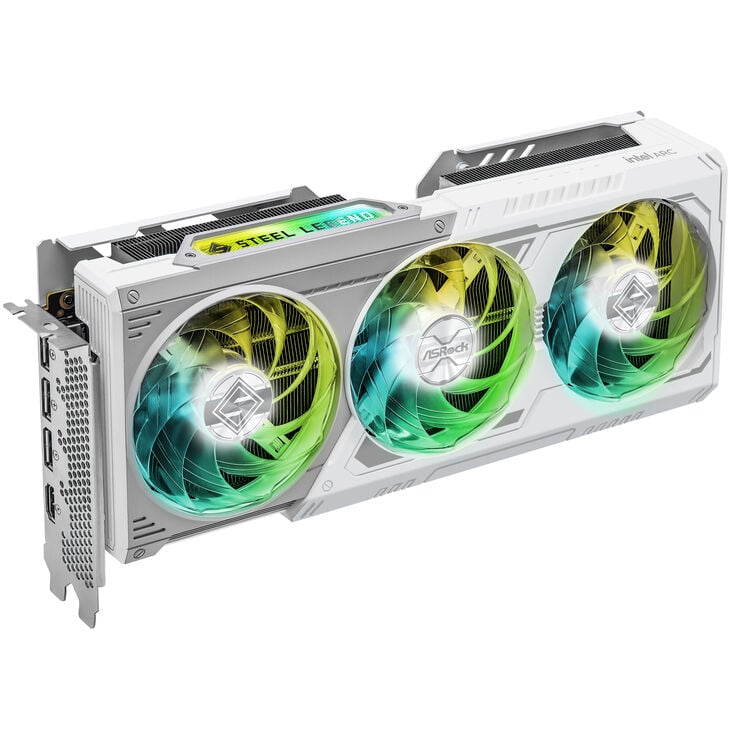 ASRock Arc B580 Steel Legend 12GB OC Grafikkarte, 12288 MB GDDR6 image number 4