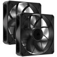 Corsair RS Series RS140 Max PWM L&uuml;fter - 140mm, schwarz, 2er-Pack image number null