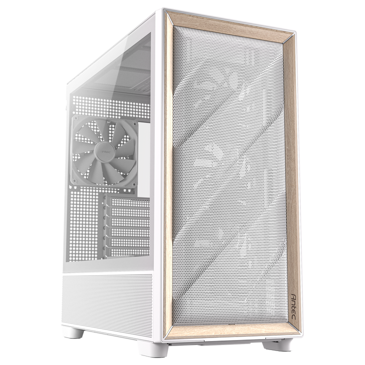 Antec Flux PC-Gehäuse, Full-Tower, E-ATX, Tempered Glass – weiß image number 0