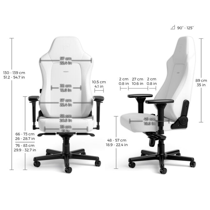 noblechairs HERO Gaming Chair - White Edition image number 7