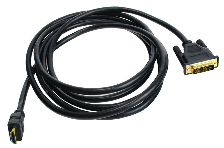 InLine HDMI zu DVI Adapter Kabel High Speed, schwarz - 3m image number 1
