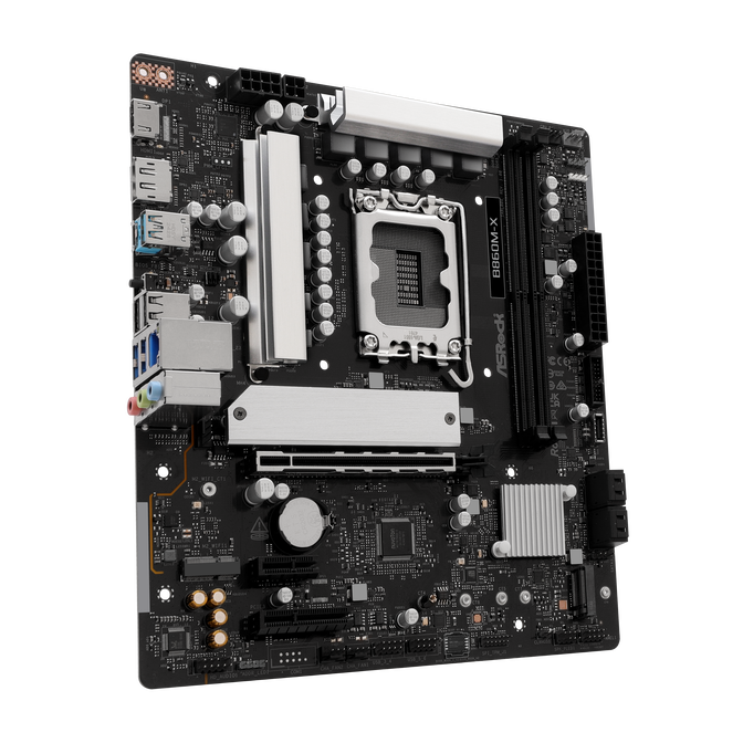 ASROCK B860M-X Motherboard, Socket 1851, Intel B860, mATX, DDR5 image number 2