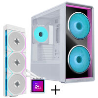 Lian Li LANCOOL 217 INF PC-Geh&auml;use Bundle + HydroShift II LCD-S 360TL AiO - wei&szlig;