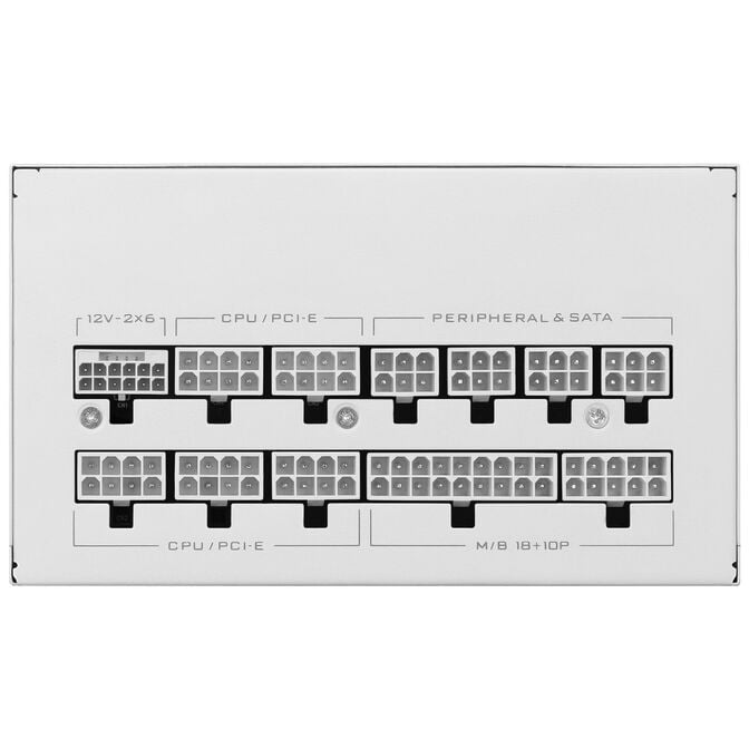 Lian Li SX Series 80 PLUS Platinum Netzteil, vollmodular, PCIe 5.1, ATX 3.1 - 850 Watt, wei&szlig; image number 4