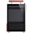 Jonsbo T6 PC Case, Mini-Tower, Mini-ITX, Tempered Glass, Wood &ndash; Silver image number null