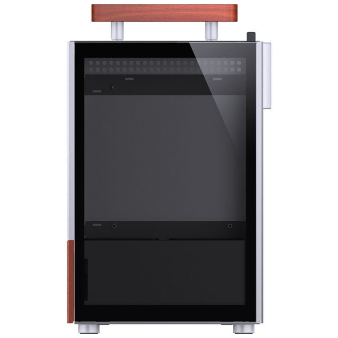 Jonsbo T6 PC Case, Mini-Tower, Mini-ITX, Tempered Glass, Wood &ndash; Silver image number 9
