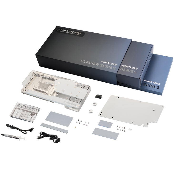 PHANTEKS Glacier G40 RTX 4090 Waterblock incl. Backplate for Asus, D-RGB - white image number 5