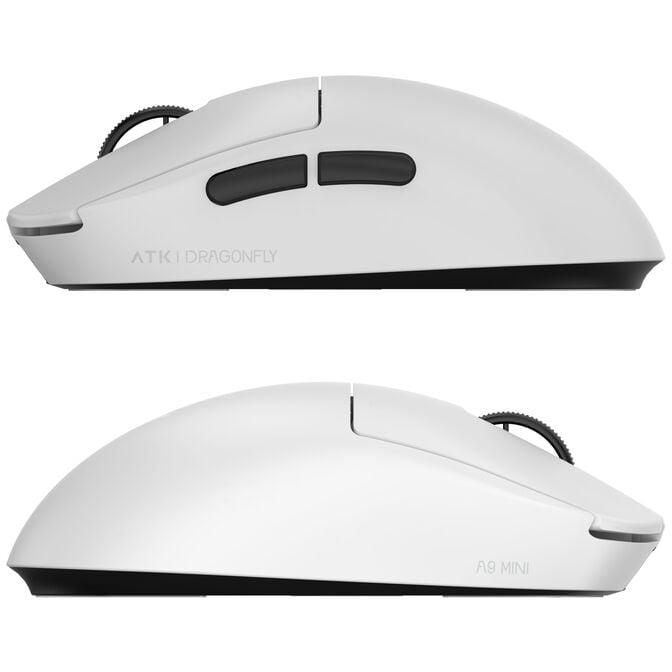 ATK A9 Mini+ Gaming-Maus, kabellos, PAW3955, 8K Hz - wei&szlig; image number 2