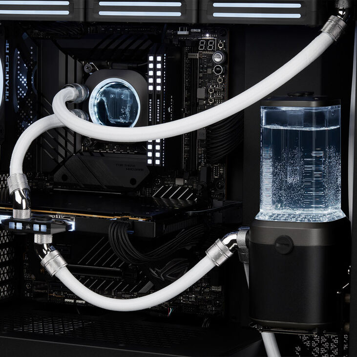 Corsair Hydro X Series XT 13/10mm Softline Mesh Tubing - white, 300 cm image number 4