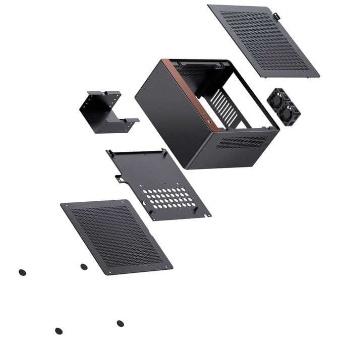 Jonsbo N10 PC case, mini-tower, mini-ITX - black image number 12