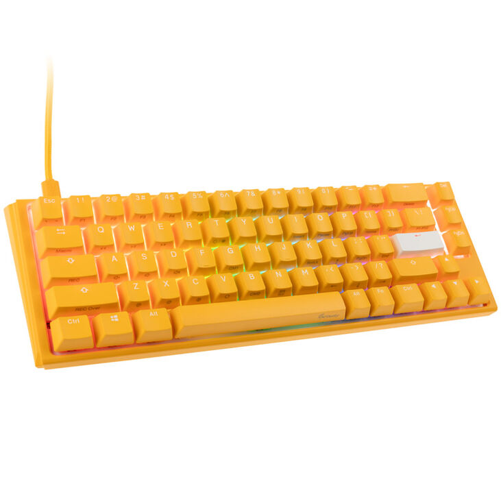 Ducky One 3 Yellow SF Gaming Tastatur, RGB LED - MX-Brown (US) image number 0