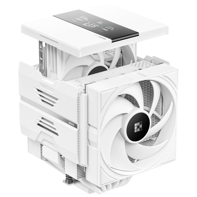 Sudokoo SK620V CPU Cooler, Dual Tower - 2x 120mm, white image number 3