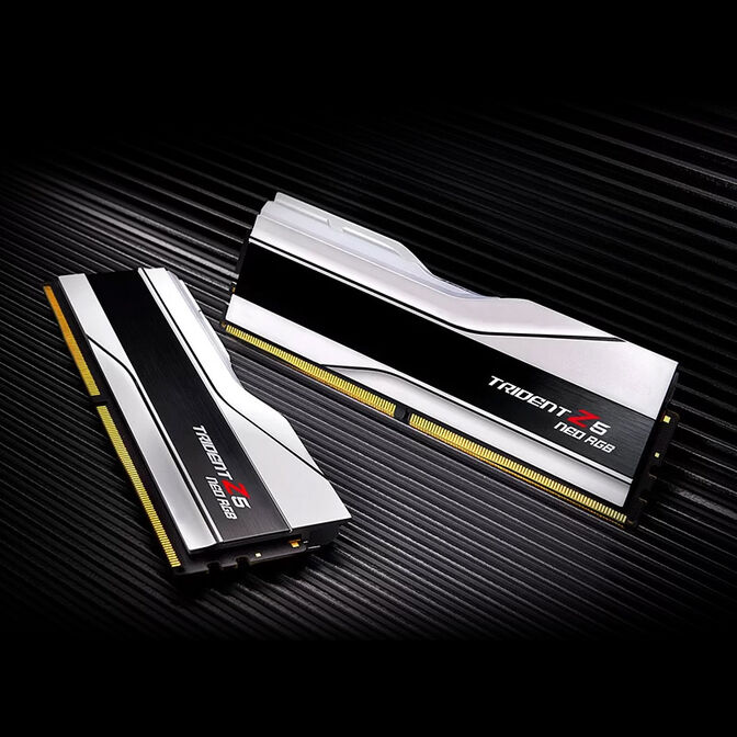 G.Skill Trident Z5 Neo RGB DDR5-6400 RAM, CL32, EXPO  - 48 GB Dual-Kit, white image number 4
