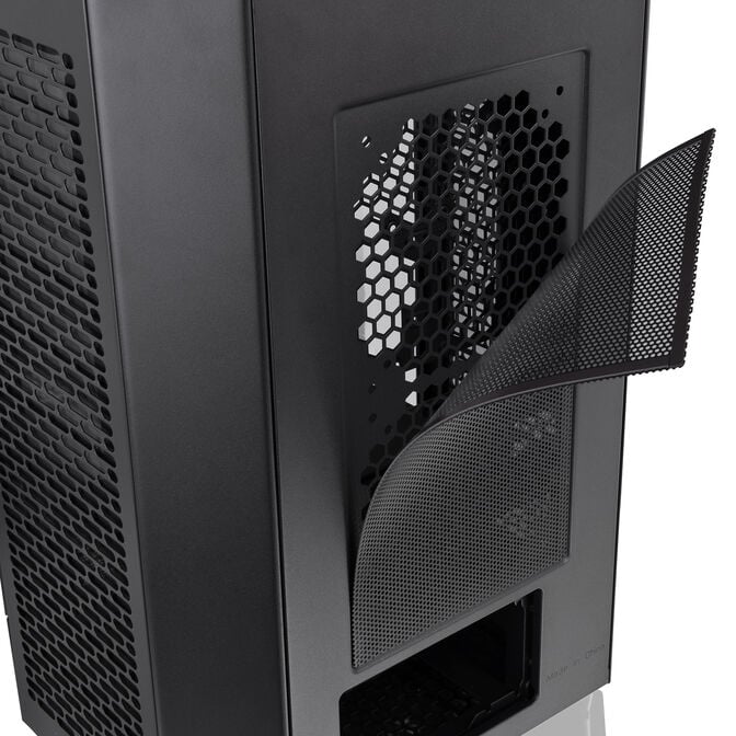Thermaltake The Tower 300 PC-Geh&auml;use, Mini-Geh&auml;use, mATX, Tempered Glass - inklusive 2x 140-mm-L&uuml;fter, schwarz image number 30