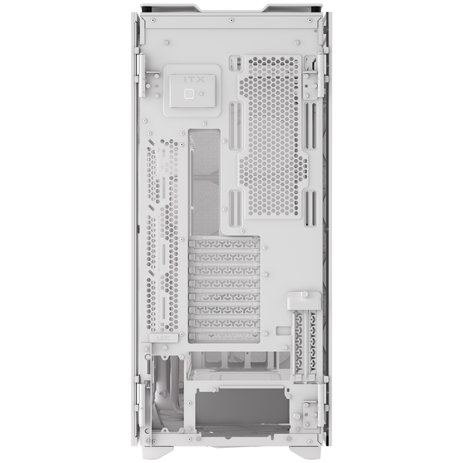 Corsair iCUE 9000D RGB Airflow PC Case, Full Tower - White image number 11
