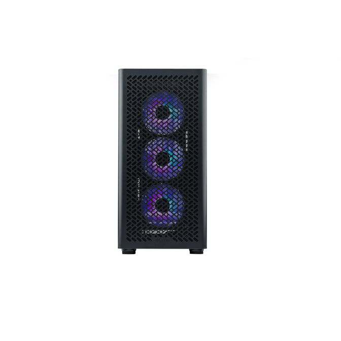 Cooler Master Elite 502 PC Case, Mid Tower, ATX, ARGB, Tempered Glass - Black image number 1