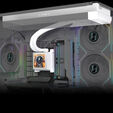 Lian Li HydroShift LCD 360 Fanless Wasserk&uuml;hlung, RGB - 360mm, wei&szlig; image number null