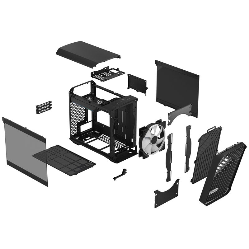 Fractal Design Torrent Nano TG Light Tint RGB Midi Tower - schwarz