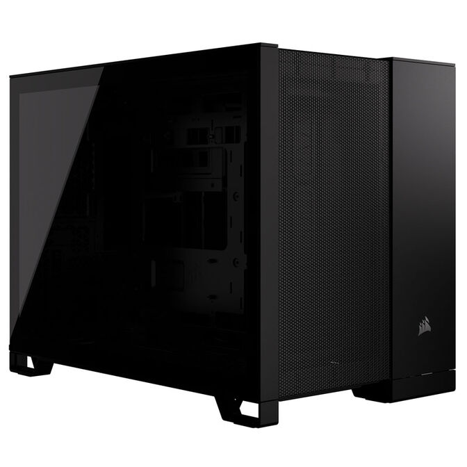 Corsair 250D Airflow Micro-ATX Case, Tempered Glass - black image number 0