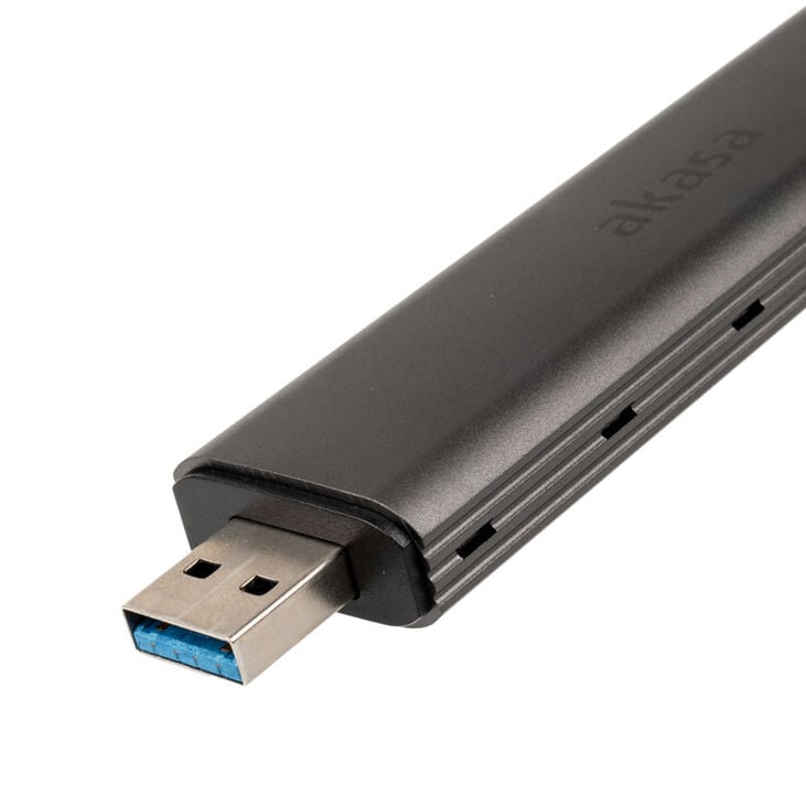 Akasa externes M.2 NVMe Gehäuse, USB 3.1, Aluminium - schwarz image number 3