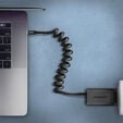 AXAGON BUCM-CM10TB Twister Cable, USB-C to USB-C 2.0, black - 0.6m image number null