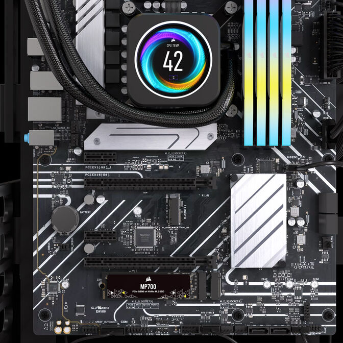 Corsair MP700 NVMe SSD, PCIe 5.0 M.2 Type 2280 - 1 TB image number 9