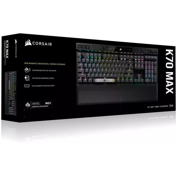 Corsair K70 MAX RGB Magnetic-Mechanical Gaming Keyboard, RGB-Beleuchtung - ISO DE image number 5