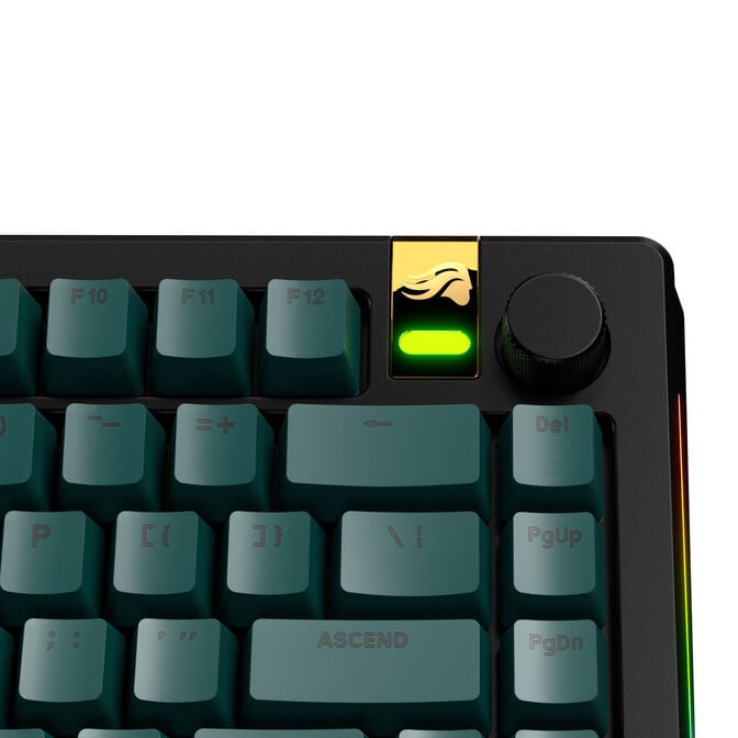 Glorious GPBT Basics Keycaps, ANSI Layout (US), PBT, Doubleshot - Totem Green image number 4