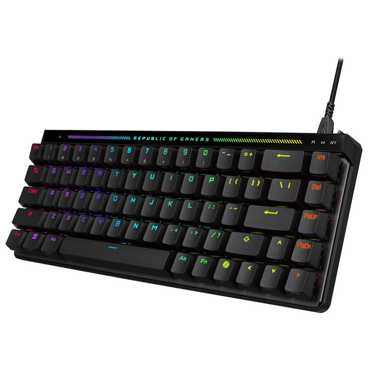 ASUS ROG Falchion Ace HFX Gaming Keyboard, RGB - ROG HFX Magnetic Switches, black image number 2