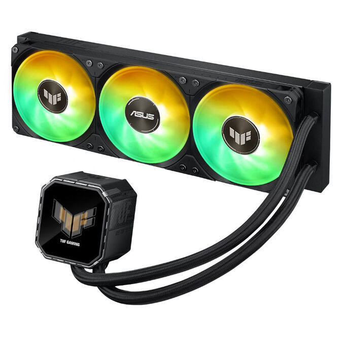 ASUS TUF Gaming LC III 360 ARGB LCD AiO Wasserk&uuml;hlung, 2,8&rdquo;-LCD - 360mm, schwarz image number 2