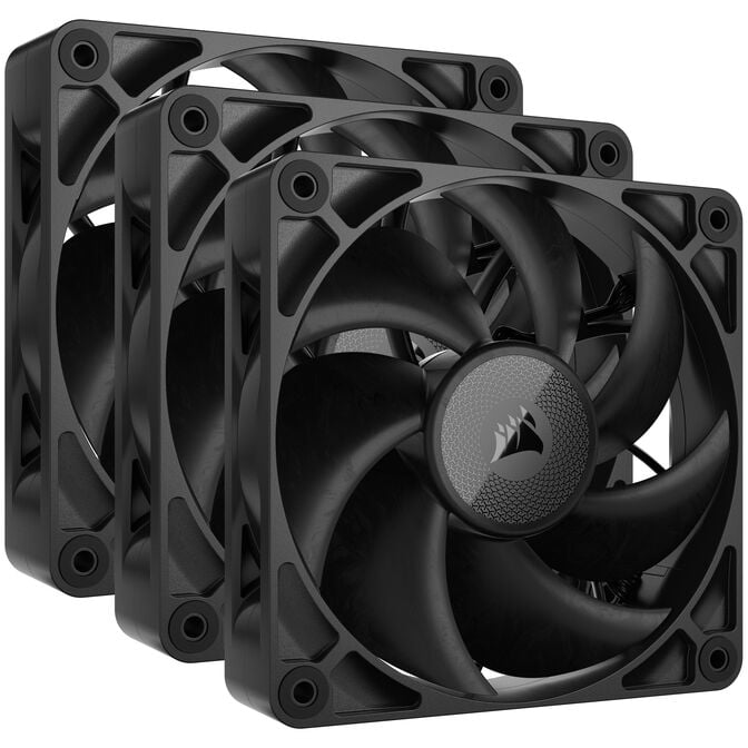 Corsair iCUE LINK RX120 MAX Series, PWM L&uuml;fter, 3er Pack - 120mm, schwarz image number 0