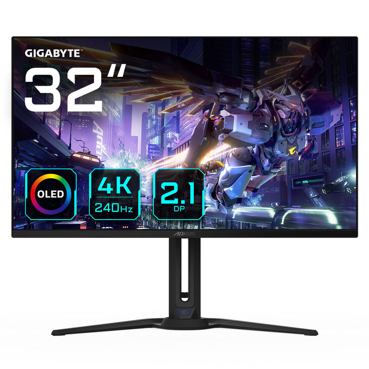 GIGABYTE AORUS FO32U2P, 31.5 inch Gaming Monitor, 240 Hz, OLED, FreeSync Premium Pro, image number 0
