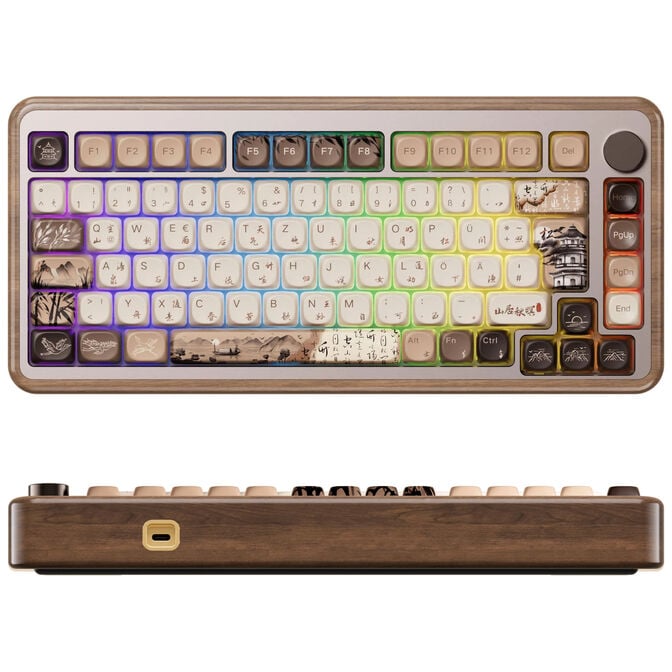 Akko MU02 Mountain Seclusion Gaming Keyboard, 75%, Hot-Swap, RGB - V3 Piano Pro Switches, ISO image number 2