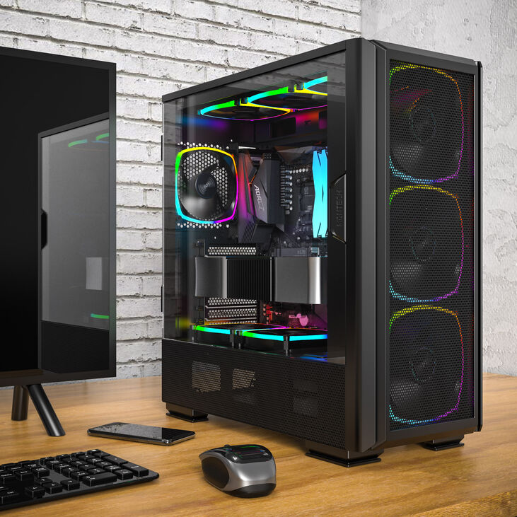 Montech SKY TWO GX Mid Tower, Tempered Glass - Black image number 2