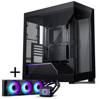 PHANTEKS NV Series NV5 MK2 ATX Case, Tempered Glass, DRGB - Satin Black + Glacier One 360M25 Gen2 DRGB AiO Water Cooling - 360mm